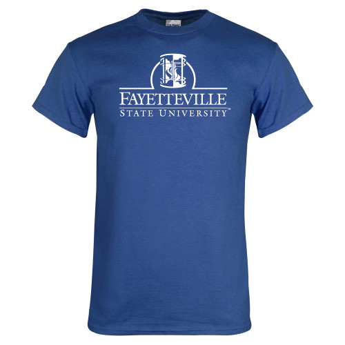  Royal T Shirt - Fayetteville State University Logo
