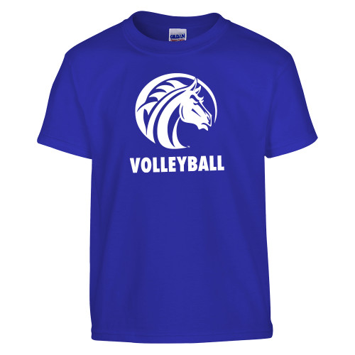  Youth Royal T Shirt - Volleyball