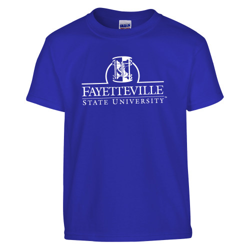  Youth Royal T Shirt - Fayetteville State University Logo