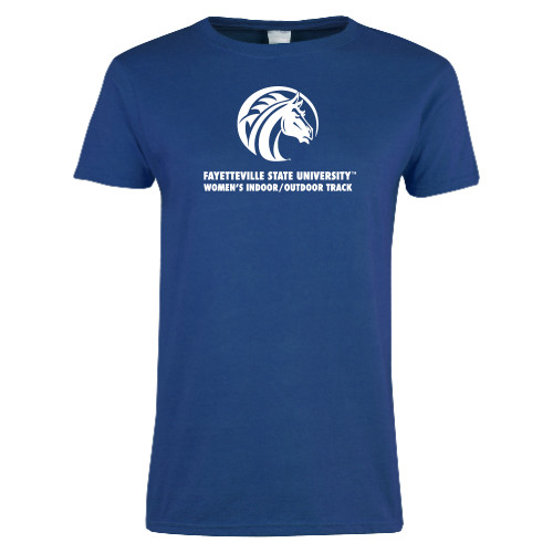 Womens Royal Short Sleeve Tee - FSU Womens Indoor Outdoor Track