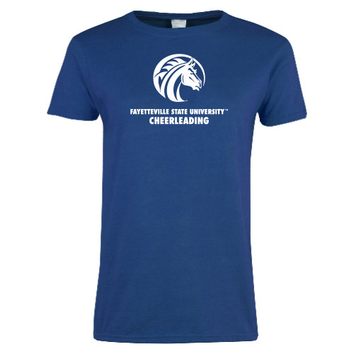  Womens Royal Short Sleeve Tee - FSU Cheerleading