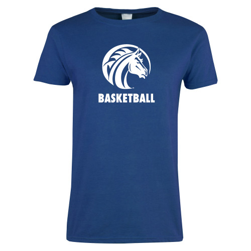  Womens Royal Short Sleeve Tee - Basketball