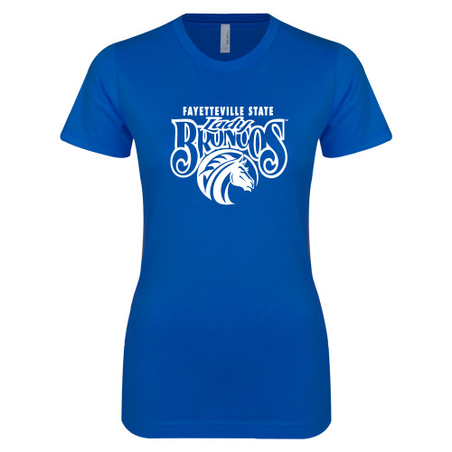  Next Level Womens Royal Boyfriend Tee - Lady Broncos