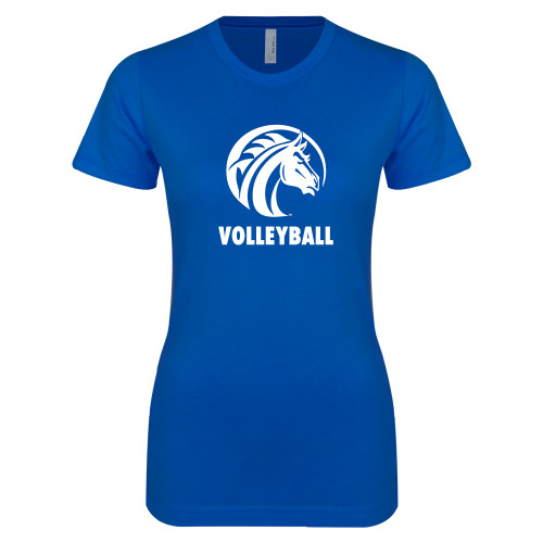  Next Level Womens Royal Boyfriend Tee - Volleyball