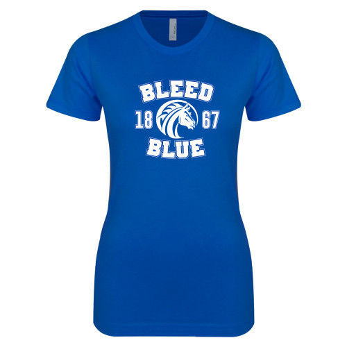  Next Level Womens Royal Boyfriend Tee - Bleed Blue 1867