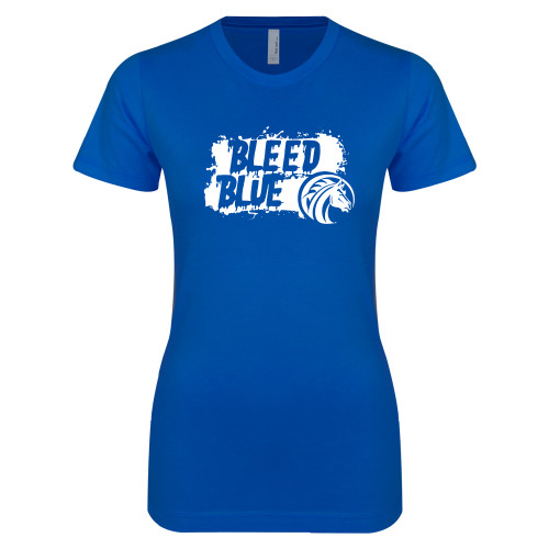  Next Level Womens Royal Boyfriend Tee - Bleed Blue