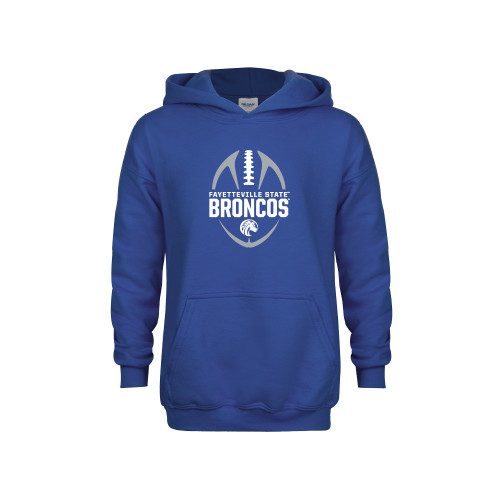  Youth Royal Fleece Hoodie - Football Design