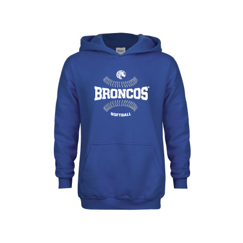  Youth Royal Fleece Hoodie - Softball Design