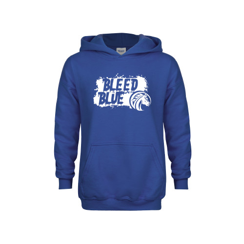  Youth Royal Fleece Hoodie - Bleed Blue