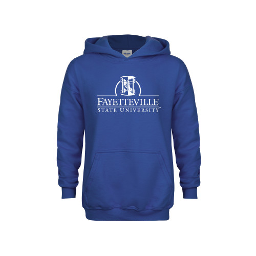 Youth Royal Fleece Hoodie - Fayetteville State University Logo