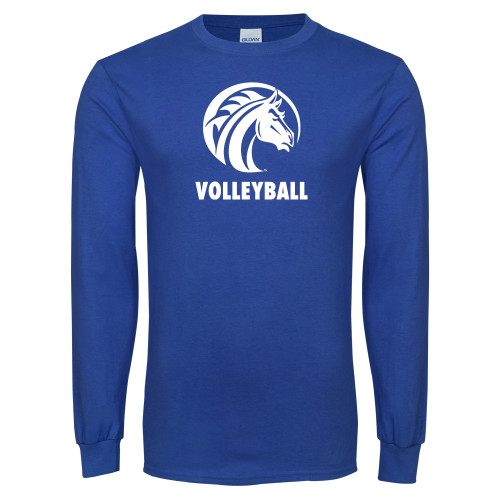  Royal Long Sleeve T Shirt - Volleyball