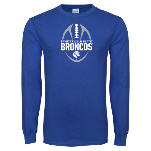  Royal Long Sleeve T Shirt - Football Design