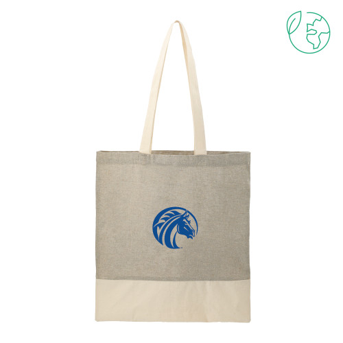 Split Recycled Grey Cotton Twill Convention Tote - Official Logo