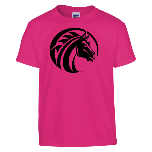  Youth Hot Pink T Shirt - Bronco Foil