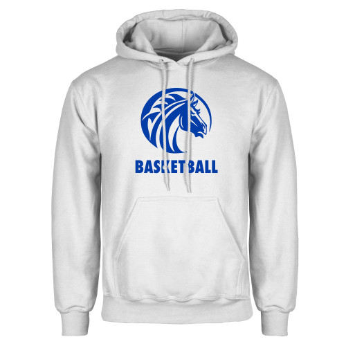  White Fleece Hoodie - Basketball