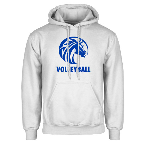  White Fleece Hoodie - Volleyball