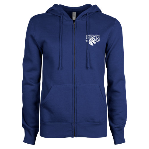 ENZA Womens Royal Fleece Full Zip Hoodie - Official Logo