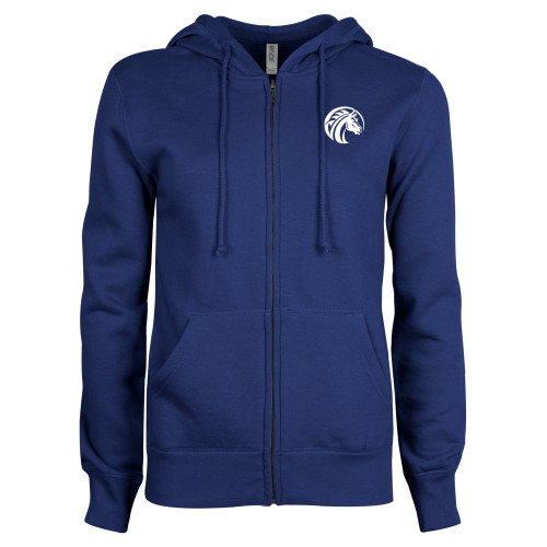  ENZA Womens Royal Fleece Full Zip Hoodie - Bronco