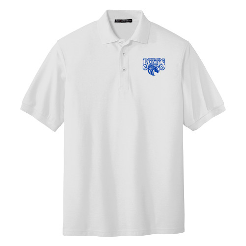  White Silk Touch Polo - Official Logo