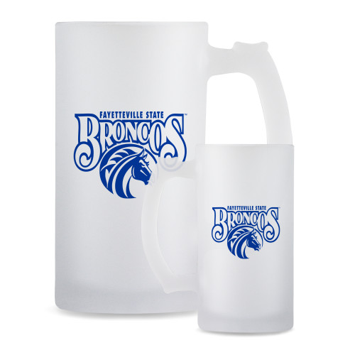  Full Color Decorative Frosted Glass Mug 16oz - Official Logo