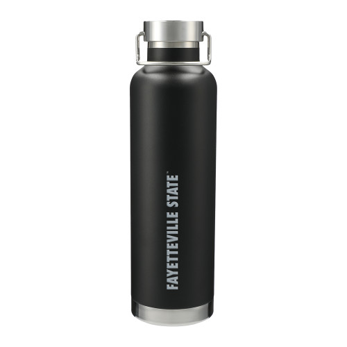 Thor Copper Vacuum Insulated Black Bottle 32oz - Fayetteville State Engraved