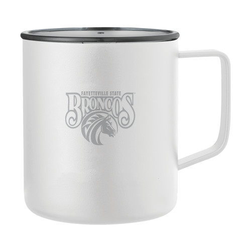  Rover Camp Vacuum Insulated White Mug 14oz - Official Logo Engraved