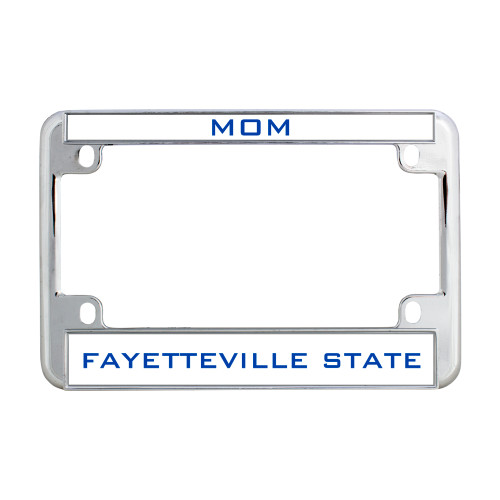  Metal Motorcycle License Plate Frame in Chrome - Mom