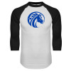 Thumbnail image for  White/Black Raglan Baseball T Shirt
