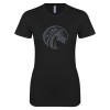 Thumbnail image for  Next Level Womens Black Boyfriend Tee