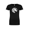 Thumbnail image for  Next Level Girls Black Fashion Fit T Shirt