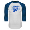Thumbnail image for  White/Royal Raglan Baseball T Shirt