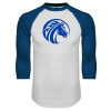 Thumbnail image for  White/Royal Raglan Baseball T Shirt