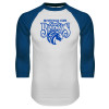 Thumbnail image for  White/Royal Raglan Baseball T Shirt