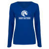 Thumbnail image for  Womens Royal Long Sleeve V Neck Tee 