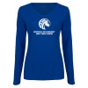 Thumbnail image for  Womens Royal Long Sleeve V Neck Tee 