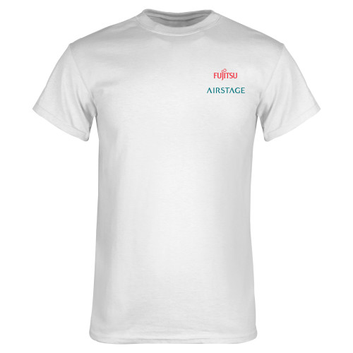  White T Shirt - Fujitsu Airstage Vertical