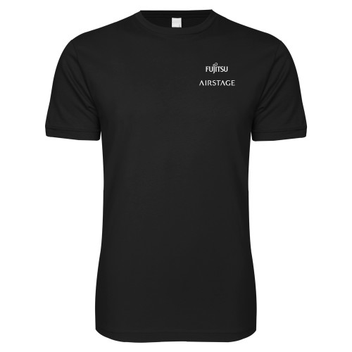  Next Level Black SoftStyle T Shirt - Fujitsu Airstage Vertical