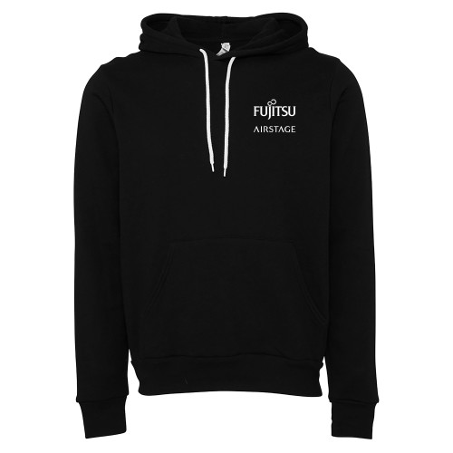  Bella + Canvas Black Fleece Hood - Fujitsu Airstage Stacked