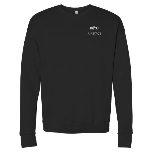  Bella + Canvas Black Fleece Crew - Fujitsu Airstage Vertical