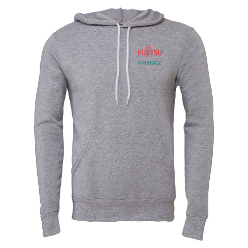  Bella + Canvas Heather Grey Fleece Hood - Fujitsu Airstage Stacked