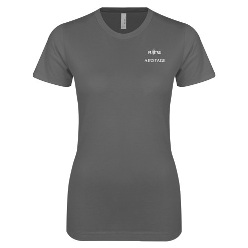  Next Level Womens Charcoal Boyfriend Tee - Fujitsu Airstage Vertical