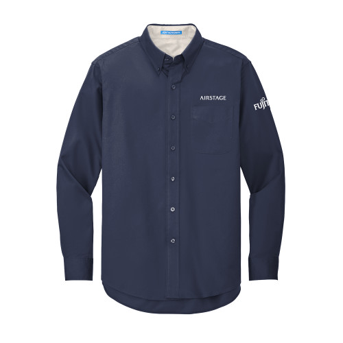  Navy Twill Button Down Long Sleeve - Fujitsu Airstage Vertical