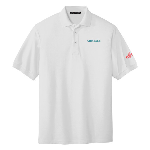  White Silk Touch Polo - Fujitsu Airstage Vertical