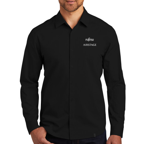  OGIO Black Commuter Woven Shirt - Fujitsu Airstage Vertical