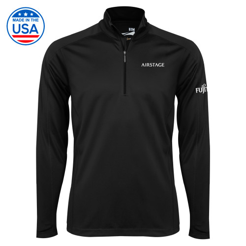 Fujitsu General Syntrel Black Interlock 1/4 Zip