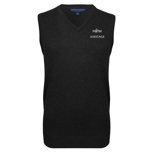  Black VNeck Sweater Vest - Fujitsu Airstage Vertical