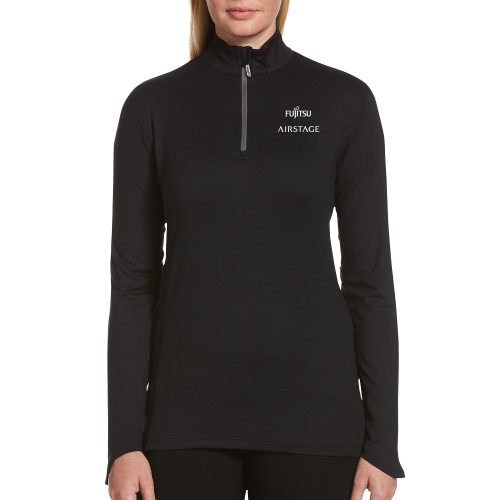 Callaway Womens Black 1/4 Zip Pullover - Fujitsu Airstage Vertical