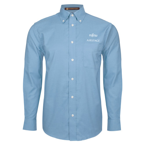  Light Blue Oxford Long Sleeve Shirt - Fujitsu Airstage Vertical