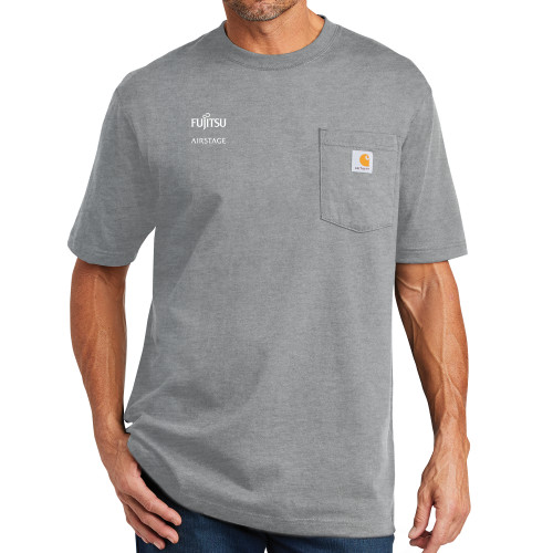  Carhartt Workwear Heather Grey Pocket T Shirt - Fujitsu Airstage Stacked