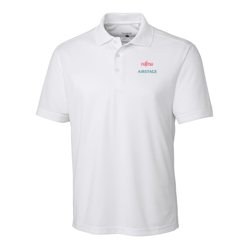  C&B White Clique Ice Pique Polo - Fujitsu Airstage Vertical